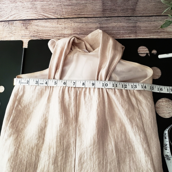Alexia Admore Rose Shimmer Dress Blush Gold XS - Picture 7 of 8